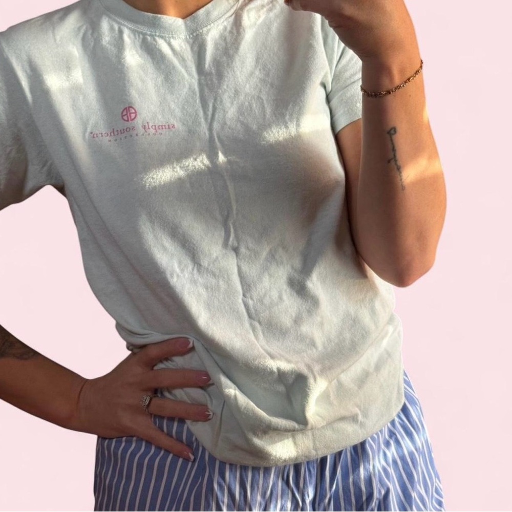 Simply Southern Light Gray Short Sleeve Tee